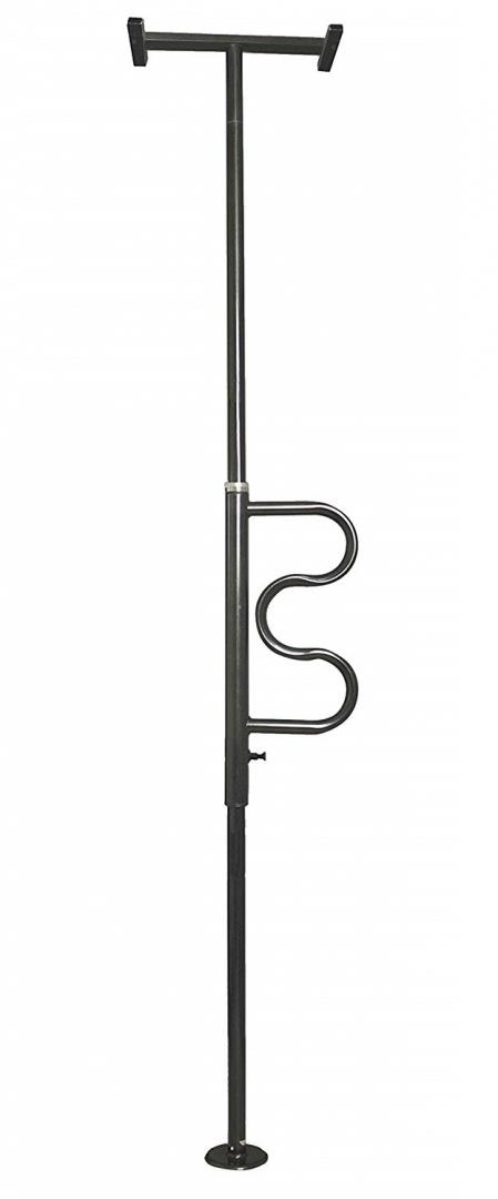 Security Pole and Curve Grab Bar, by Stander